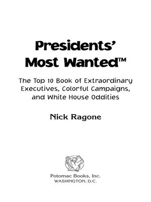 cover image of Presidents' Most Wanted™